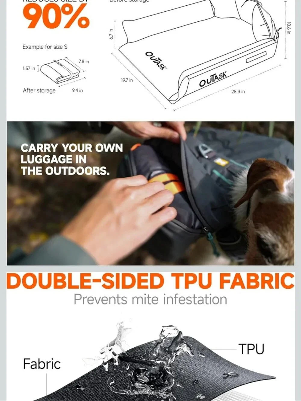 Inflatable Dog Bed - Outdoor Pet Lounger